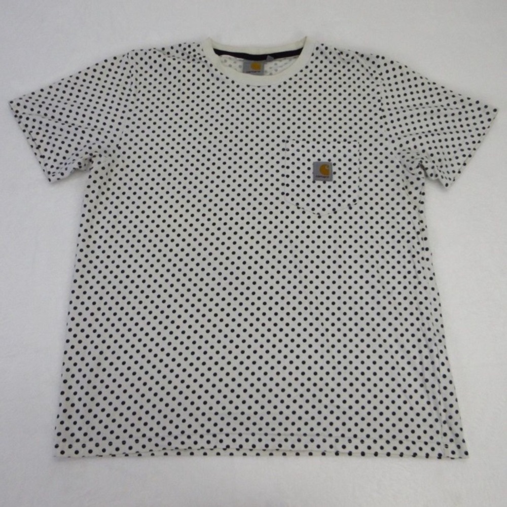 Carhartt Black and White Polka Dot Pocket Tee Shirt